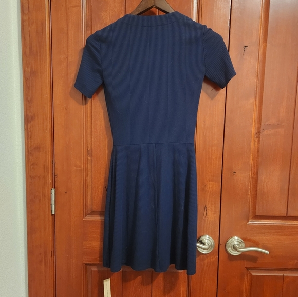 Reformation Cardinal Mini Dress, Navy - Picture 5 of 6